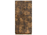 Cabinet Set 2 pcs Smoked Oak Engineered Wood 3416831