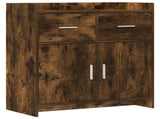 Sideboard Smoked Oak 75 x 36 x 80 cm Engineered Wood 8011119