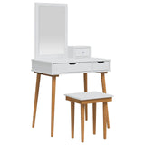 Dressing Table Set FAUSKE 4 pcs White 76 x 50 x 143 cm 3438591
