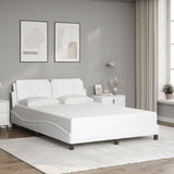 Bed Frame without Mattress "Zadar" White 140x200 cm Faux Leather 3208185