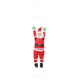 Hanging Santa Claus on Ladder Red 30 x 15 x 170 cm Polyester 42050784