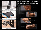 Adjustable Weight Bench with Leg Developer Barbell Rack for Lifting and Strength Training T3398P349218