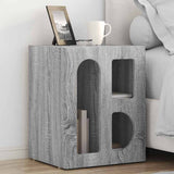 Bedside Table 2 pcs Grey Sonoma 40 x 35 x 50 cm Engineered Wood 891257