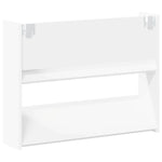 Wall Shoe Cabinet 2 pcs White 80x18x60 cm Engineered Wood 806742