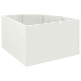 Corner Planter White 60 x 60 x 35 cm Steel 883641