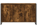 Side Cabinet Smoke Oak 96.5 x 30 x 75 cm Engineered Wood 886608