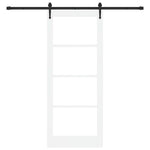 Sliding Door Manual ORKDAL White 86 x 211 cm Wood and metal 3332482