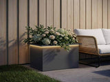 Garden Planter with LED Antracite 40 x 60 x 40 cm Steel 8008144