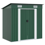 Garden Shed Green Metal 42908