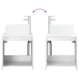 Bathroom Cabinet Set 3 pcs High Gloss White 3405731