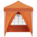 Pop-up Party Tent 195 x 195 x 245 cm Orange Oxford Fabric 42019745