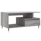 Coffee Table Grey Sonoma 90x49x45 cm Engineered Wood 831018