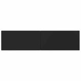 Wall-Mounted Headboard BREDA Black Engineered Wood 897586