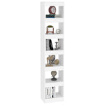 Book Cabinet/Room Divider White 40x30x198 cm 811637