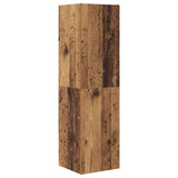 TV Cabinet Set with Drawer 4 pcs Old Wood Engineered Wood 3393327