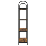 Bookshelf 4-Tier 80 x 30 x 146 cm Engineered wood Smoked Oak 879895
