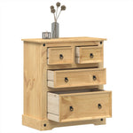 Chest of Drawers Corona 80x43x91 cm Solid Wood Pine 4005670