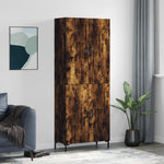 Highboard Smoked Oak 69.5x34x180 cm Engineered Wood 3195680