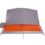 Family Tent Dome 6-Person Grey and Orange Waterproof 94705