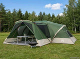 Cabin Tent with Rainfly Water-Resistant 10-Person Green 42042254