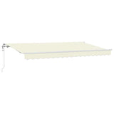 Retractable Awning Cream 400 x 200 cm Fabric 3329773