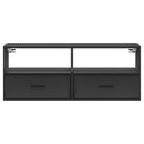 TV Cabinet Black 100x31x39.5 cm Engineered Wood and Metal 848929