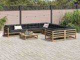 9 Piece Garden Sofa Set Impregnated Wood Pine 3299369