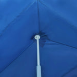 ZNTS Folding Pop-up Party Tent with 5 Sidewalls 3x9 m Blue 44978