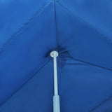 ZNTS Folding Pop-up Party Tent with 5 Sidewalls 3x9 m Blue 44978