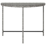 Garden Table Grey 100x50x75 cm Poly Rattan 316653