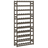 Wine Rack for 77 Bottles Grey Solid Wood Pine 373383