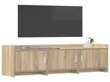 TV Cabinet 130 x 33 x 47 cm Sonoma Oak Engineered Wood 8011197