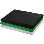 Photo Studio Kit with 3 Cotton Backdrops Adjustable Frame 3x6m 275420