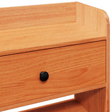 Headboard with Storage Wax Brown 100 cm Solid Wood Pine 855522