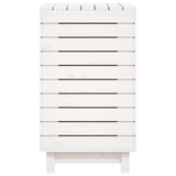 Laundry Basket White 88.5x44x76 cm Solid Wood Pine 832324