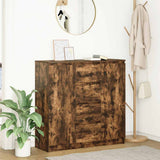 Sideboard with Drawers Smoked Oak 100.5x35x98.5 cm Engineered Wood 3328457