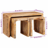 Nesting Tables Solid mango wood 4104561