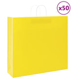 ZNTS Paper Bags 50 pcs with Handles Yellow 54x15x49 cm 4101780