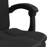 ZNTS Reclining Office Chair Black Faux Leather 349795