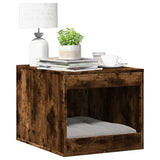 Cat Litter Box Enclosure Smoked Oak 47x59x42 cm Engineered Wood 857764