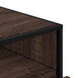 Drawer Cabinet Brown Oak 70x41x70 cm Engineered Wood 849088