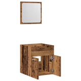 2 Piece Bathroom Furniture Set Old Wood Engineered Wood 862036