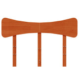 Headboard Wax Brown 135 cm Solid Wood Pine 844784