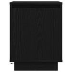 ZNTS Bedside Cabinet with LED Lights Black 38x34x50 cm 861267