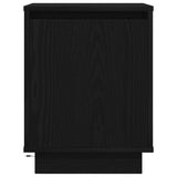 ZNTS Bedside Cabinet with LED Lights Black 38x34x50 cm 861267