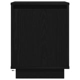 Bedside Cabinet with LED Lights Black 38x34x50 cm 861285
