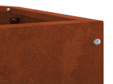 Corner Planter Rusty 45 x 45 x 50 cm Weathering steel 883674