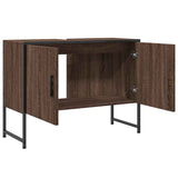 Bathroom Sink Cabinet Brown Oak 80x33x60 cm Engineered Wood 842465