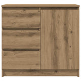 Sideboard with Drawer Artisan Oak 71x35x65 cm Engineered Wood 861579