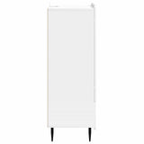 Sideboard High Gloss White 66 x 34.5 x 97 cm Engineered Wood 894439